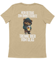 UMWELTSCHUTZ TEDDY Rückendruck Unisex T-Shirt