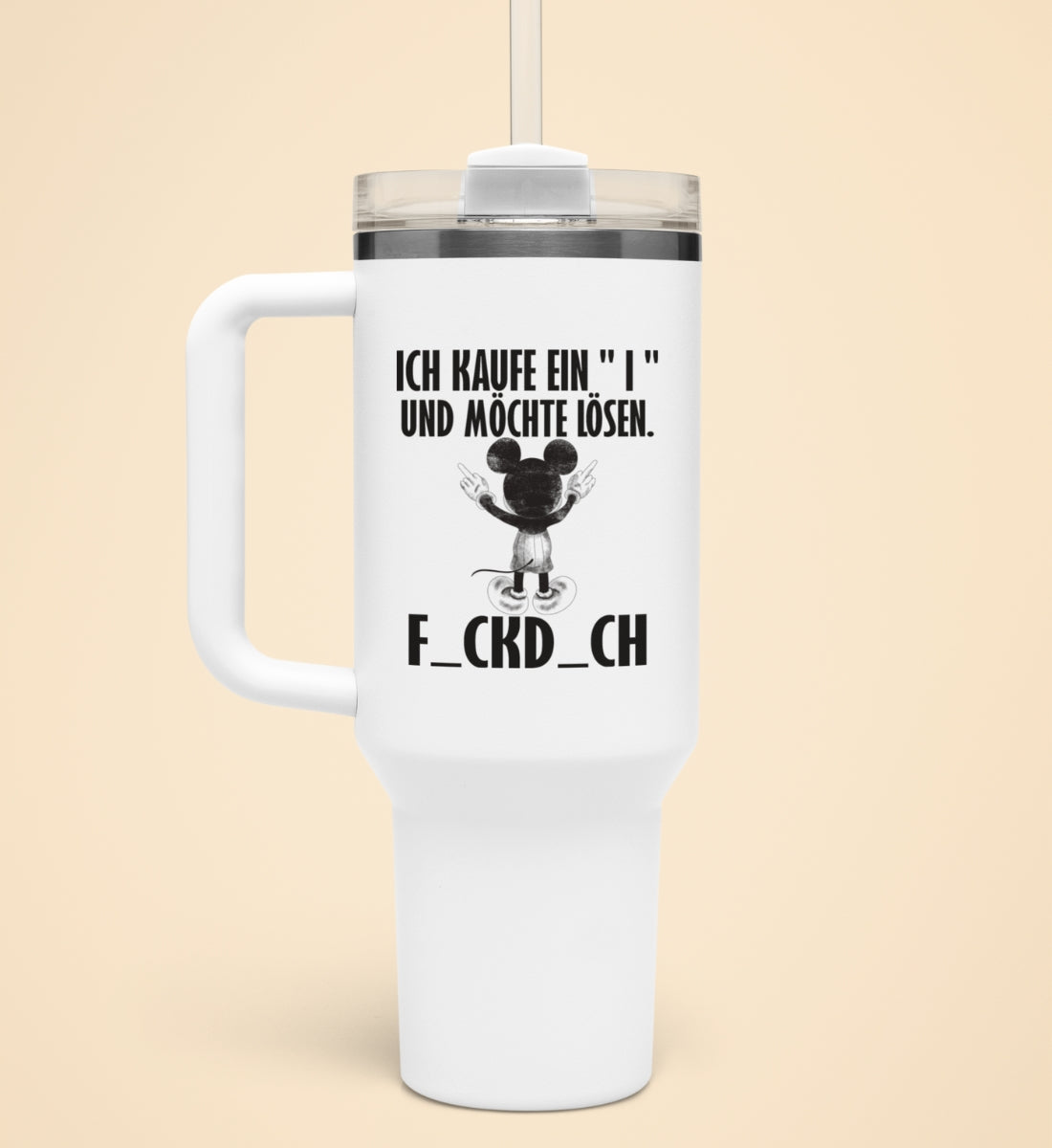 ICH KAUFE EIN I MAUS | Thermobecher mit Henkel