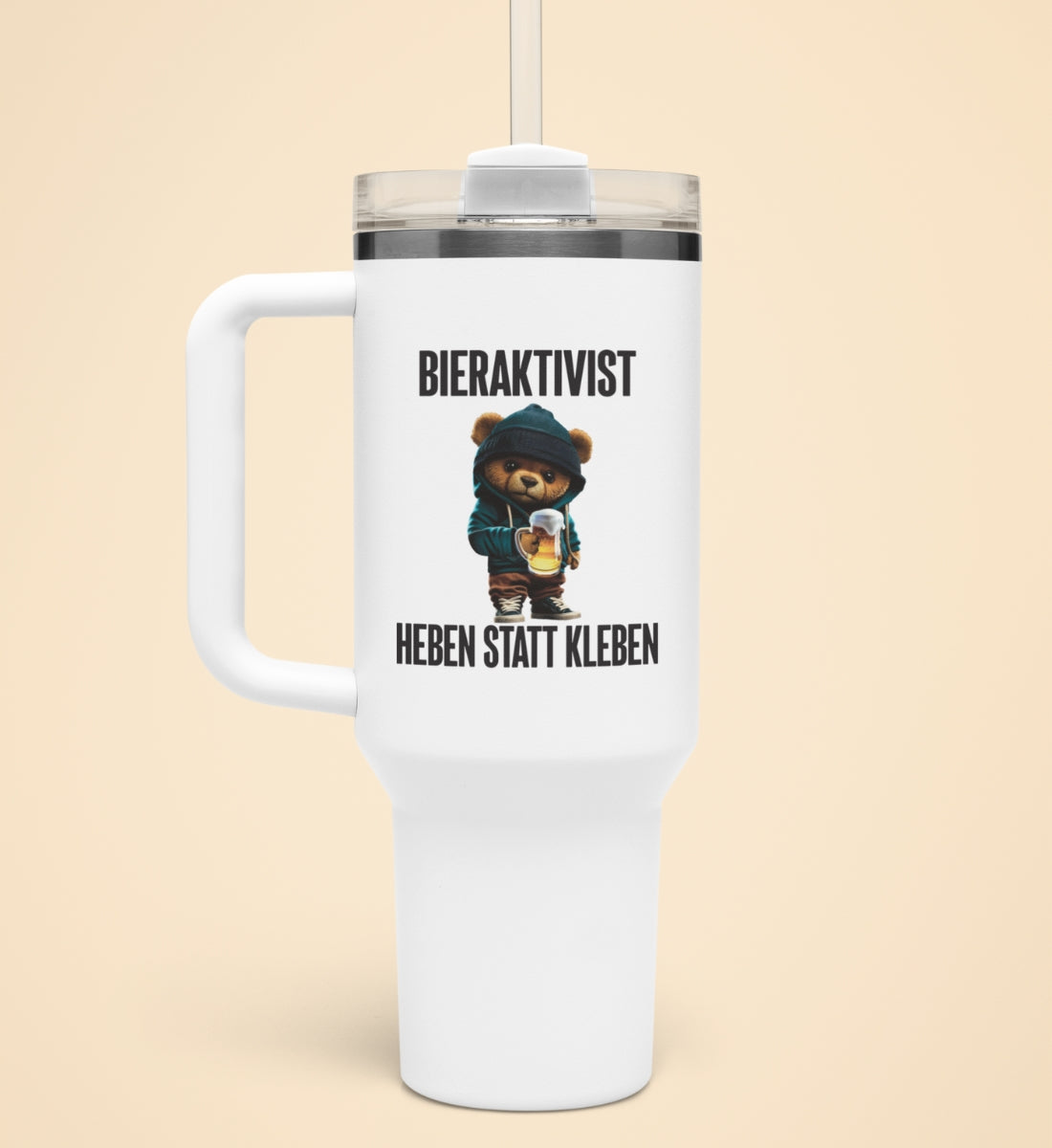 BIERAKTIVIST TEDDY | Thermobecher mit Henkel