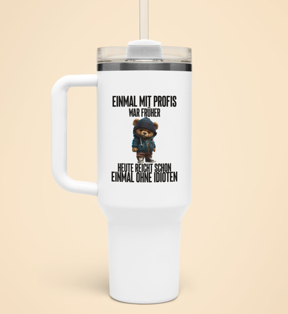 EINMAL MIT PROFIS TEDDY | Thermobecher mit Henkel