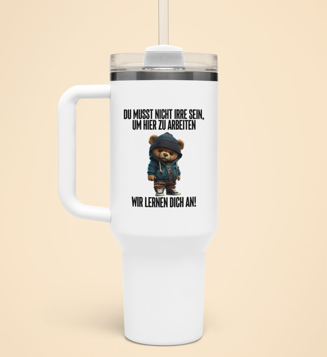 IRRE TEDDY | Thermobecher mit Henkel