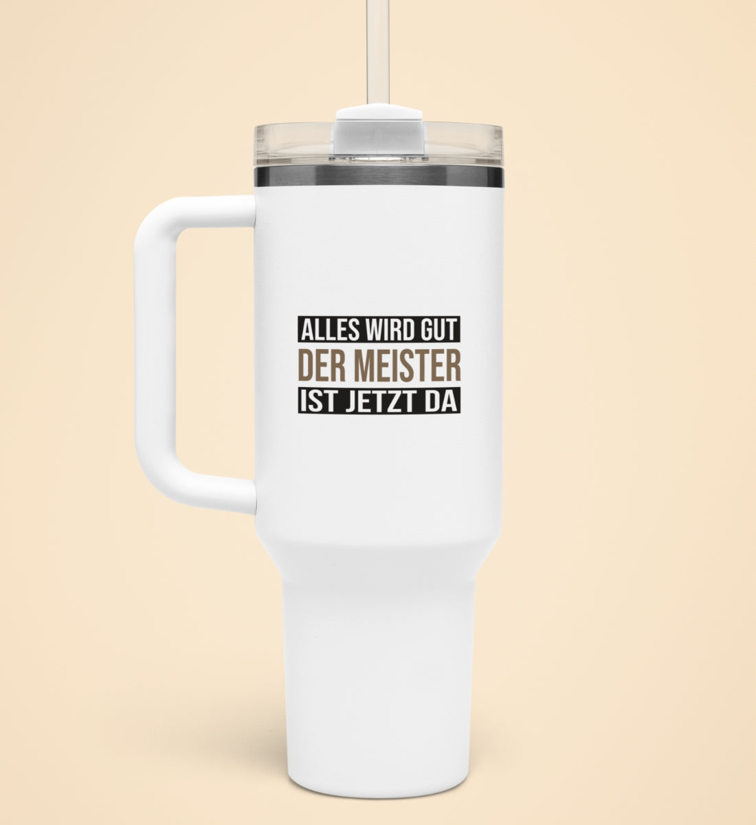 ALLES WIRD GUT | Thermobecher mit Henkel