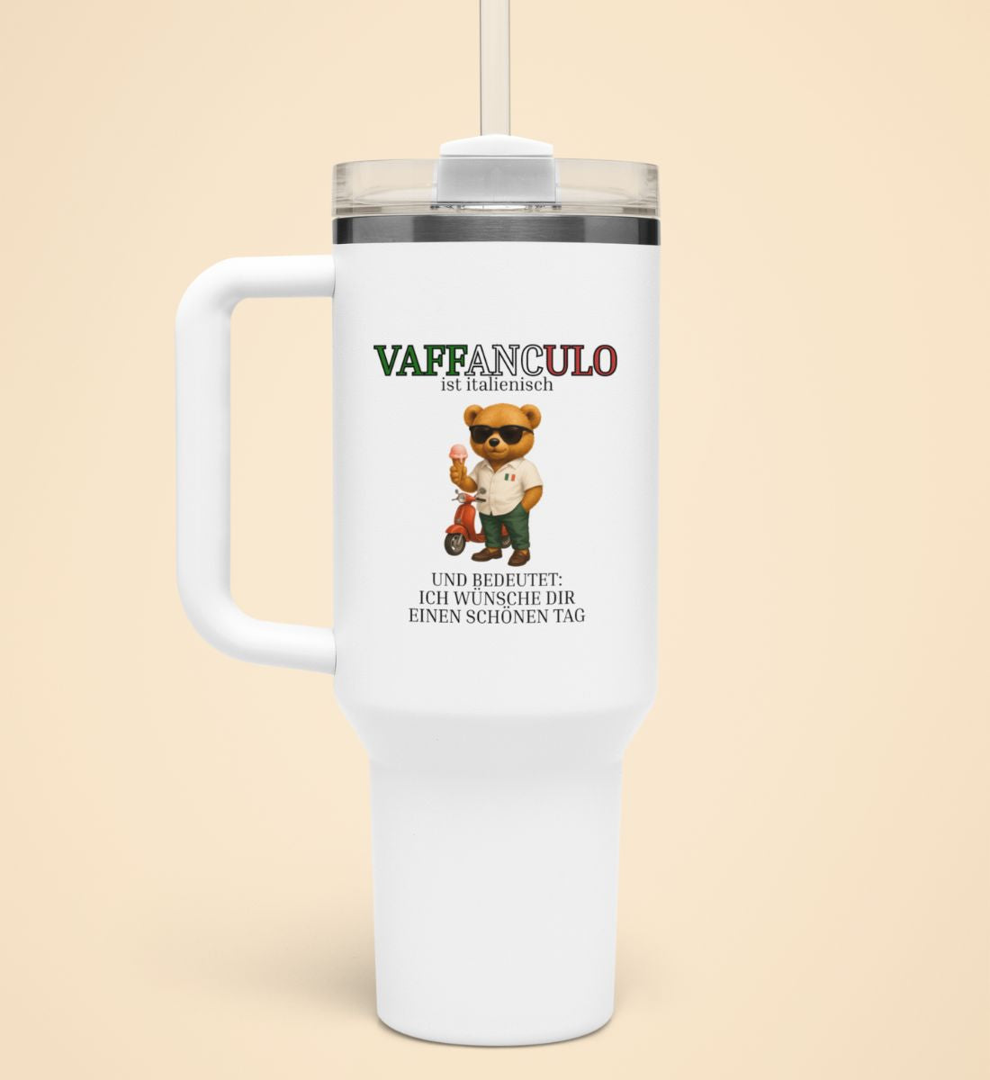 VAFFANCULO | Thermobecher mit Henkel