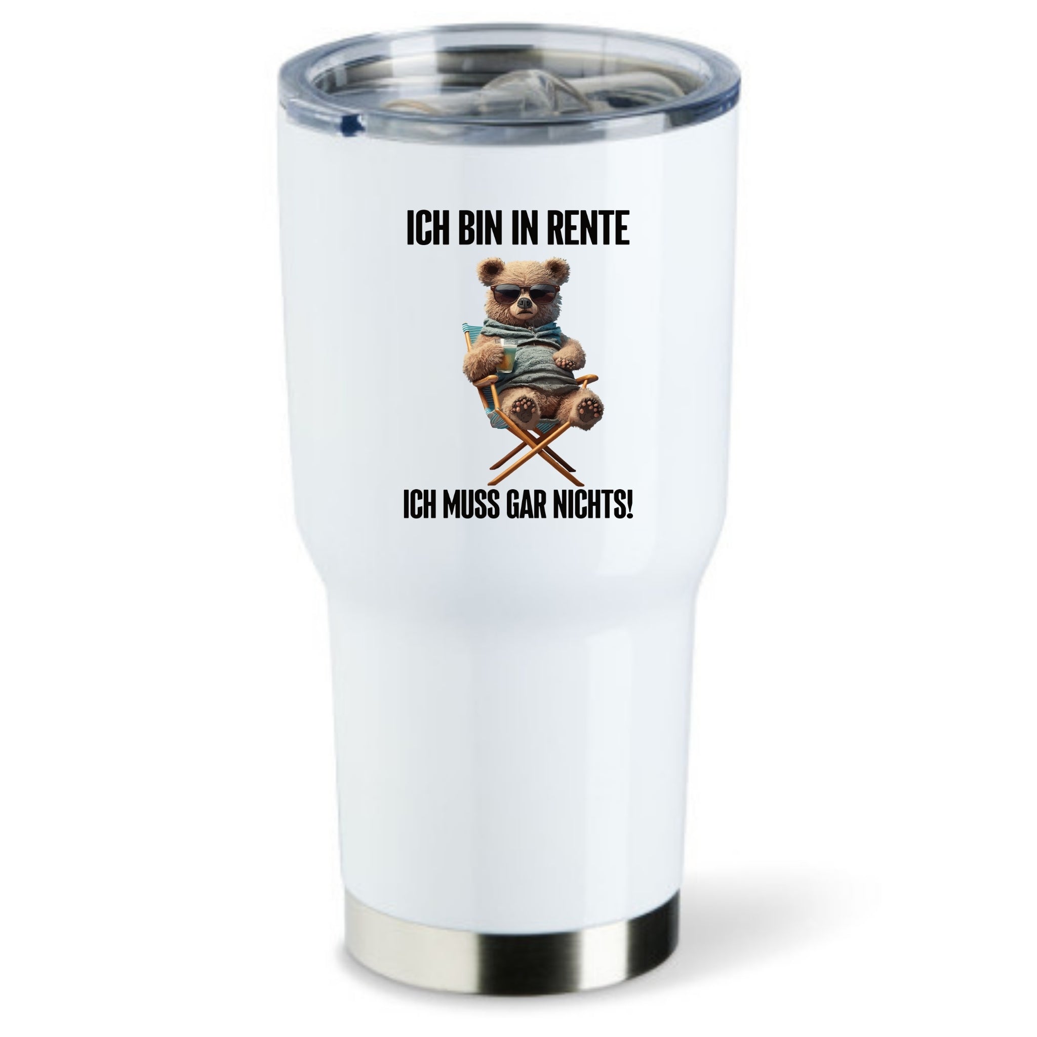 ICH BIN IN RENTE TEDDY | Thermobecher