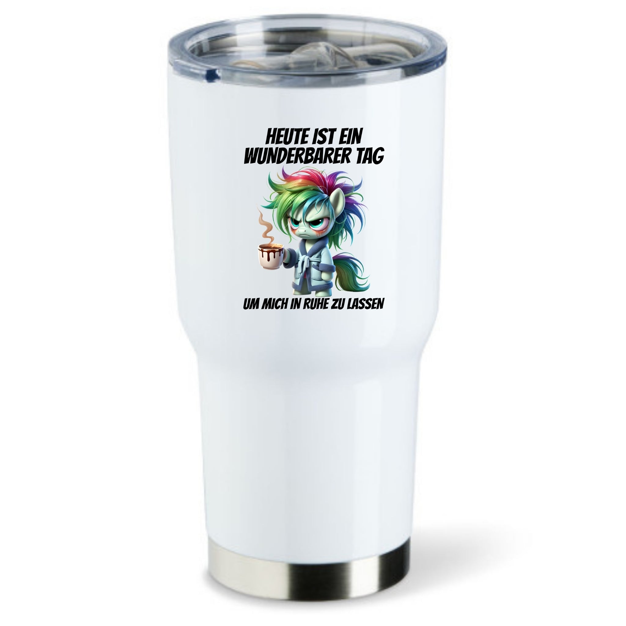WUNDERBARER TAG GRUMPY EINHORN | Thermobecher