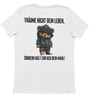 TRÄUME NICHT TEDDY Rückendruck Unisex T-Shirt