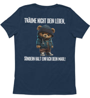 TRÄUME NICHT TEDDY Rückendruck Unisex T-Shirt