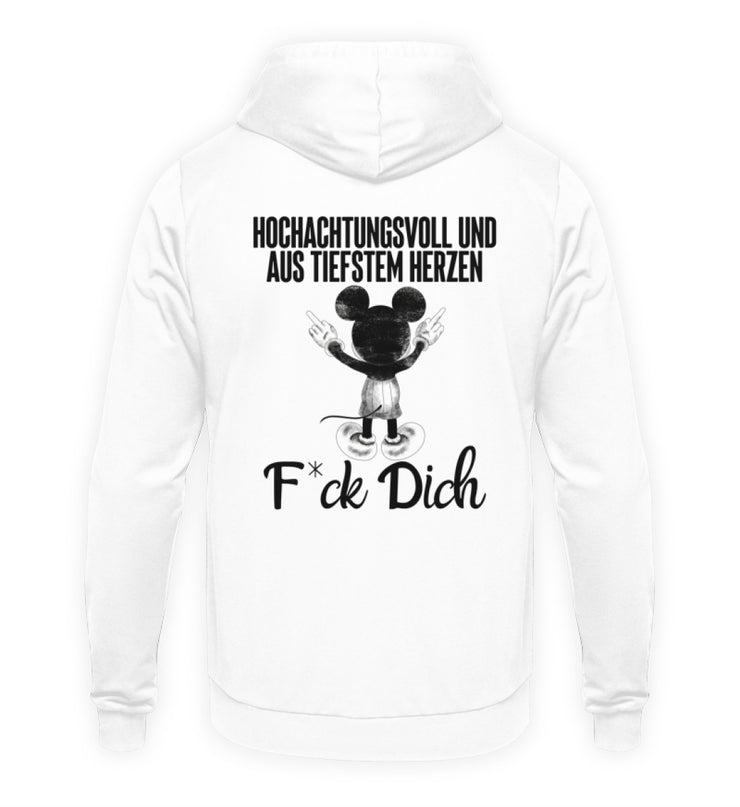 AUS TIEFSTEM HERZEN Rückendruck Unisex Hoodie