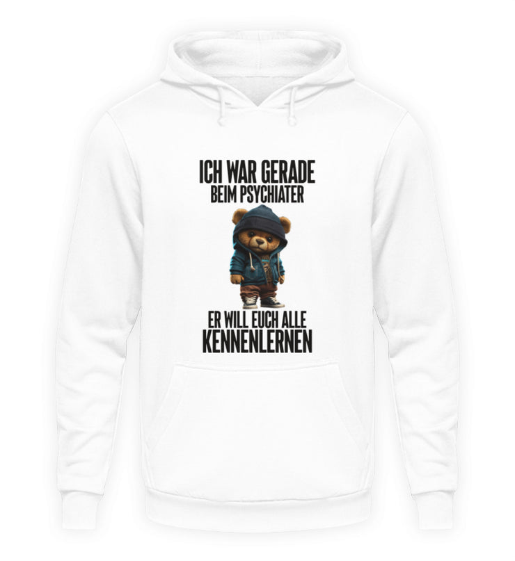 PSYCHIATER TEDDY Vorderdruck Hoodie