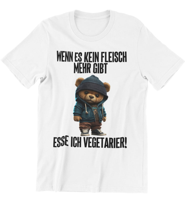 VEGETARIER TEDDY Vorderdruck Unisex T-Shirt