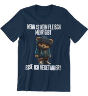 VEGETARIER TEDDY Vorderdruck Unisex T-Shirt