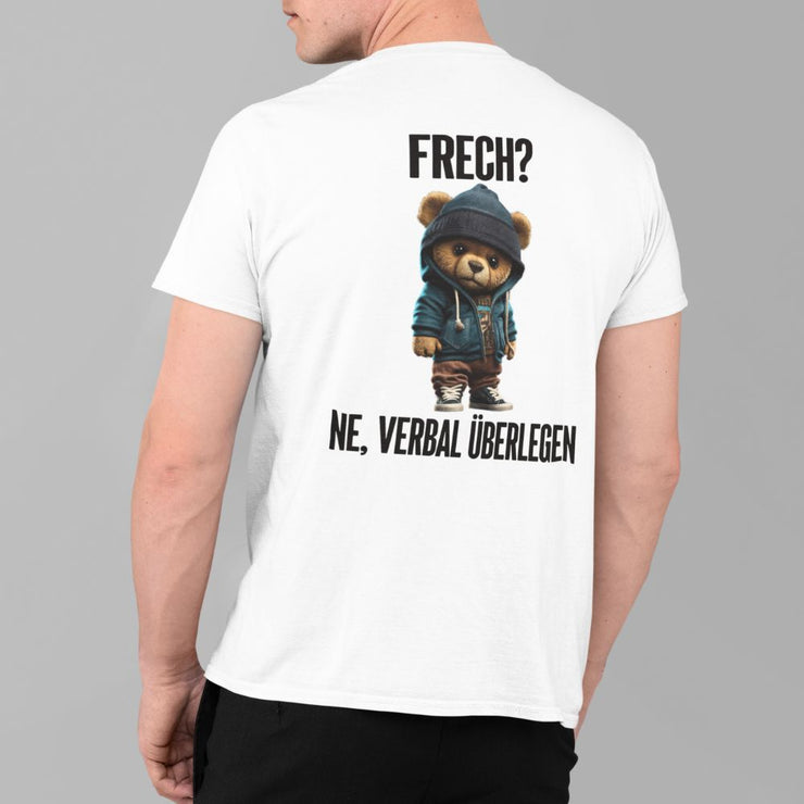 VERBAL ÜBERLEGEN TEDDY Rückendruck | Premium Shirt Unisex