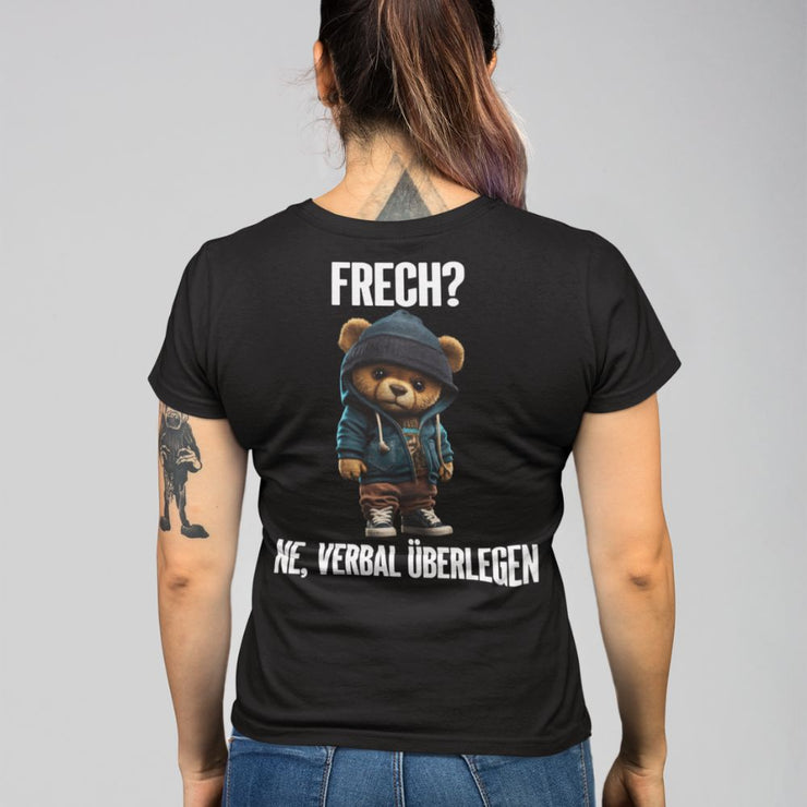 VERBAL ÜBERLEGEN TEDDY Rückendruck | Premium Shirt Unisex