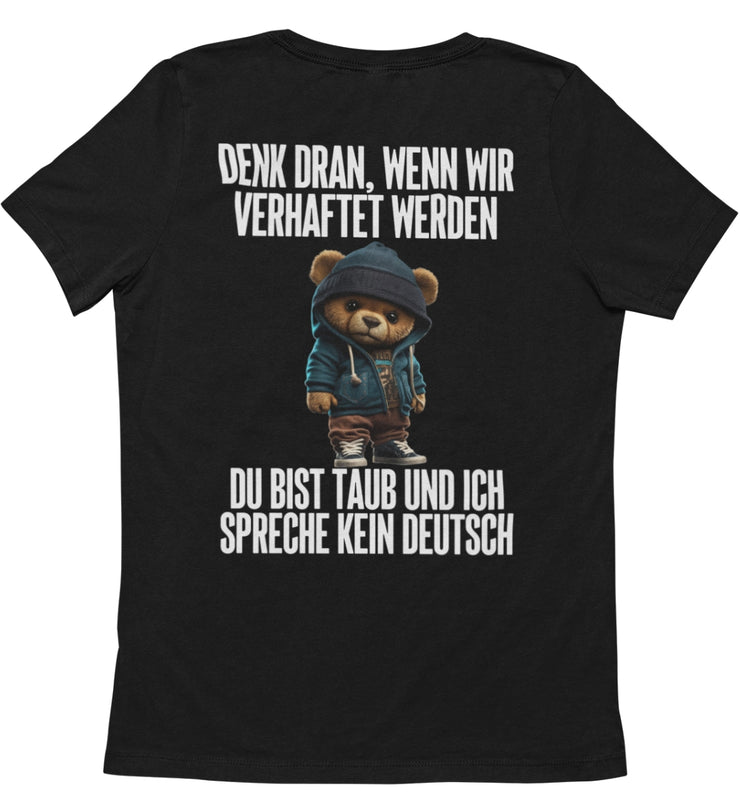 VERHAFTET TEDDY Rückendruck Unisex T-Shirt