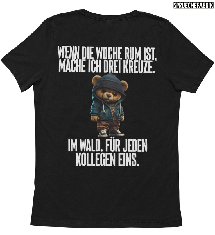 WOCHE TEDDY Rückendruck T-Shirt