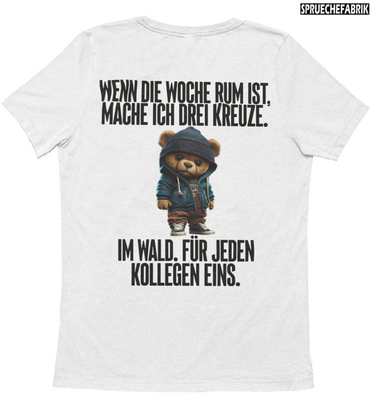 WOCHE TEDDY Rückendruck T-Shirt