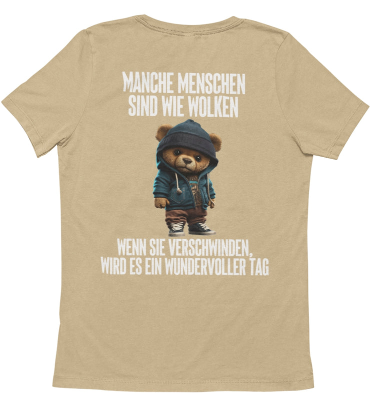 WOLKEN TEDDY Rückendruck Unisex T-Shirt