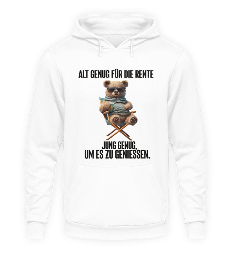 RENTE GENIESSEN TEDDY Vorderdruck Hoodie