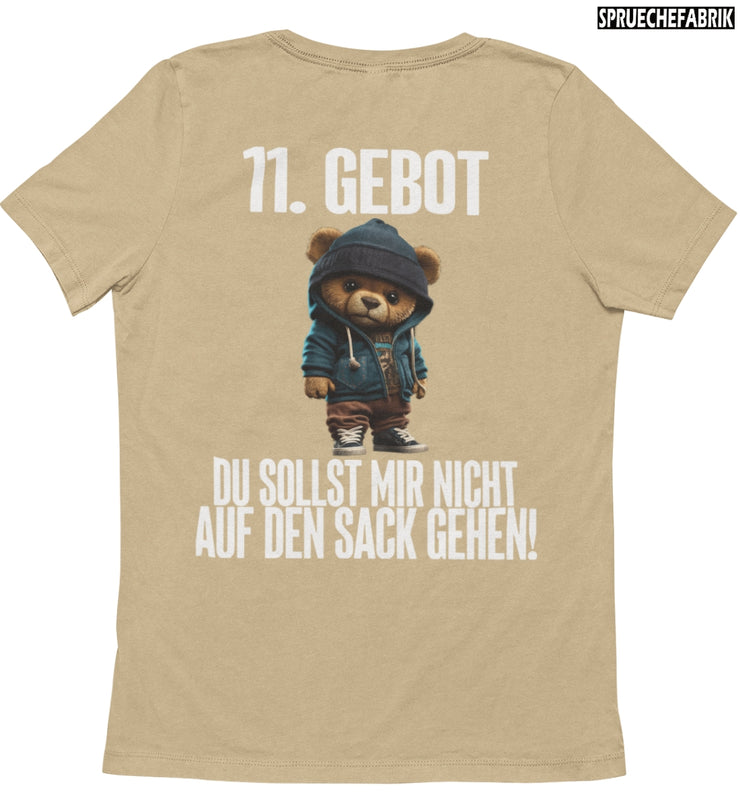 11. GEBOT TEDDY Rückendruck T-Shirt