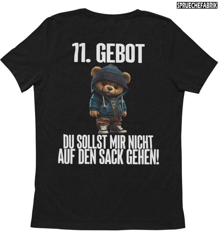 11. GEBOT TEDDY Rückendruck T-Shirt