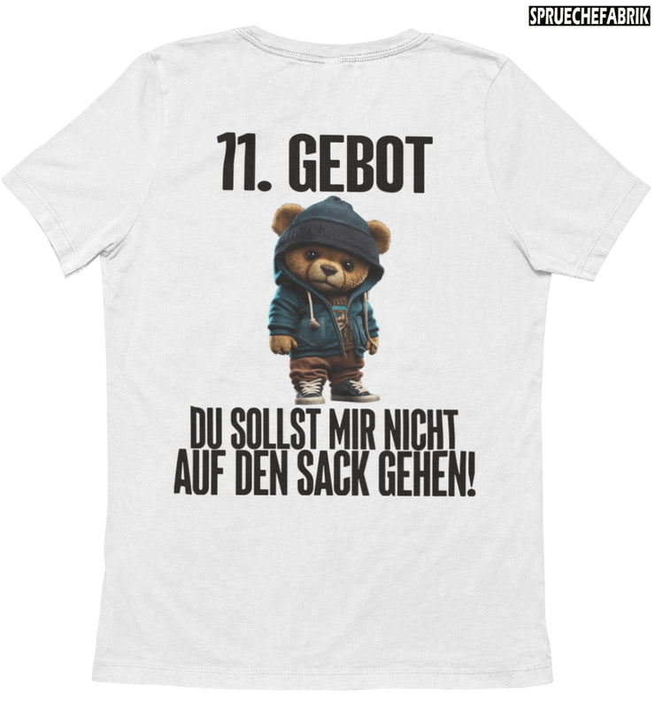 11. GEBOT TEDDY Rückendruck T-Shirt