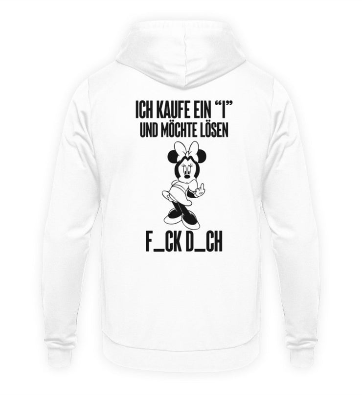 ICH KAUFE EIN "I" MOUSE Rückendruck Unisex Hoodie