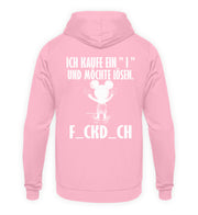 ICH KAUFE EIN " I " MAUS Rückendruck Unisex Hoodie