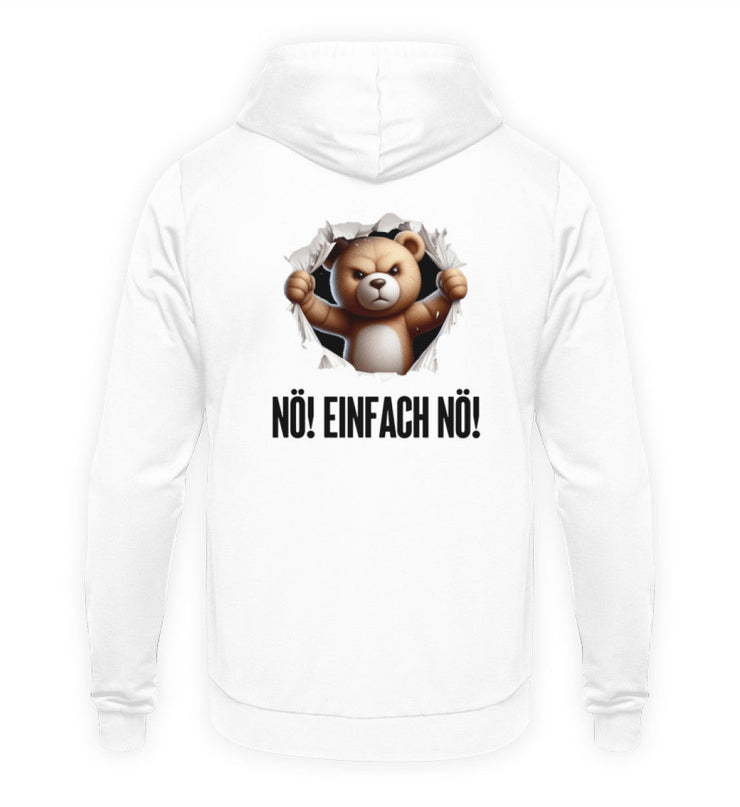 NÖ! EINFACH NÖ! BÄR Rückendruck Unisex Hoodie