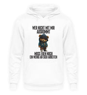 AN SICH ARBEITEN TEDDY Vorderdruck Hoodie