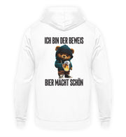 BIER MACHT SCHÖN TEDDY Rückendruck Unisex Hoodie