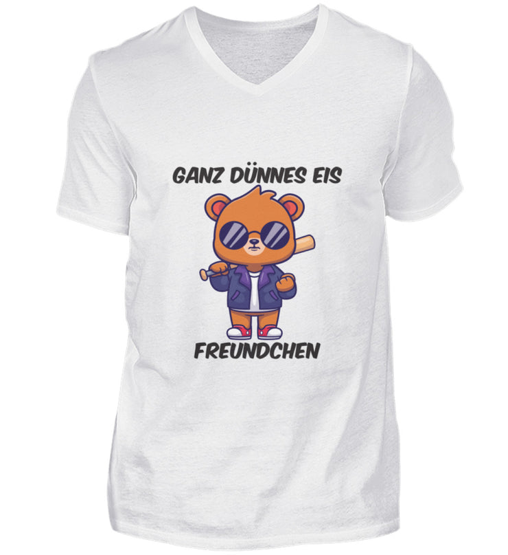 GANZ DÜNNES EIS TEDDY V-Neck Shirt