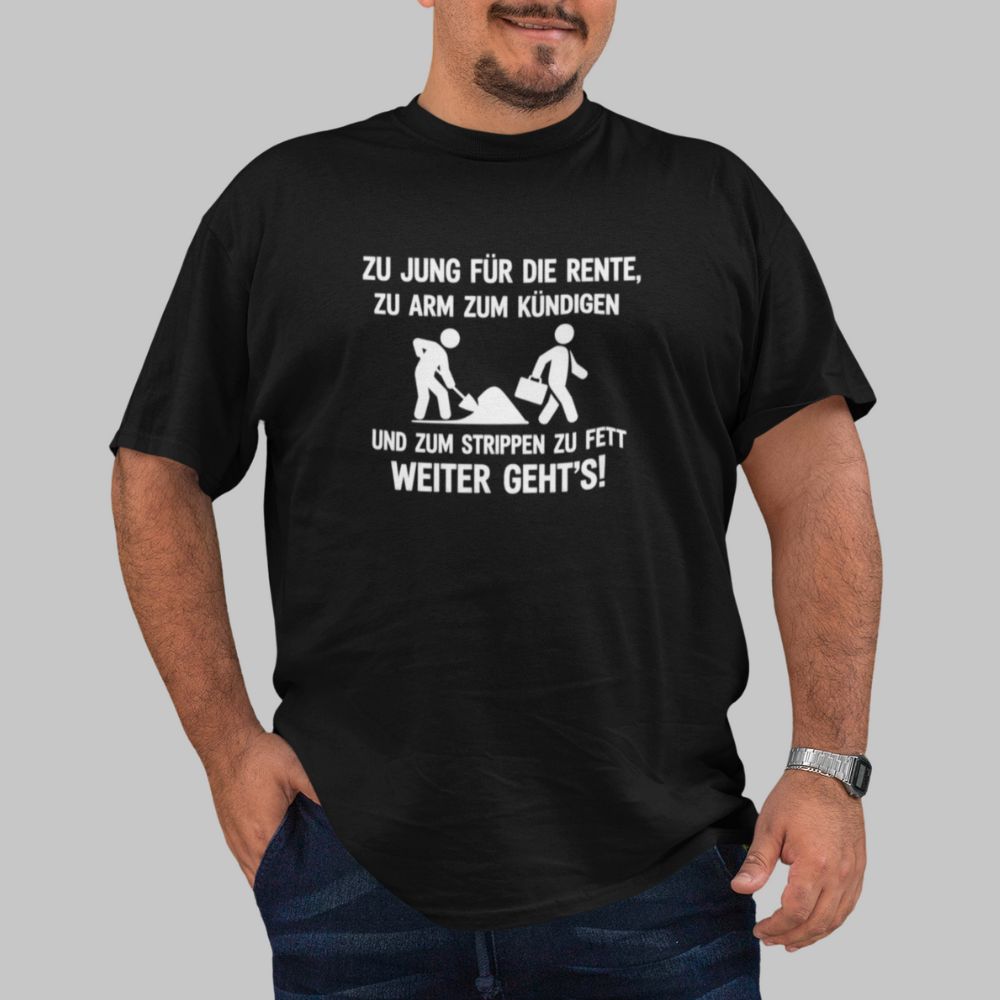 ZUM STRIPPEN ZU FETT | Shirt Unisex