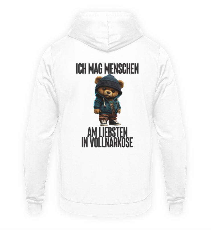 VOLLNARKOSE TEDDY Rückendruck Unisex Hoodie