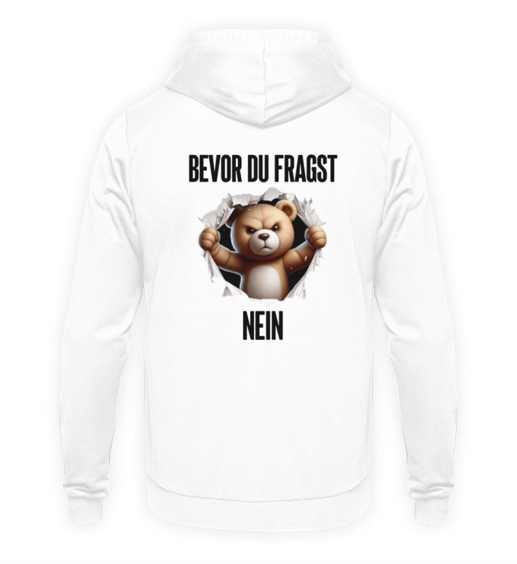 BEVOR DU FRAGST BÄR Rückendruck Unisex Hoodie