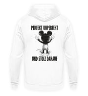 PERFEKT UNPERFEKT MAUS Rückendruck Unisex Hoodie