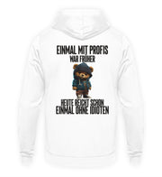 EINMAL MIT PROFIS TEDDY Rückendruck Hoodie