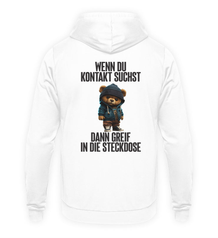 KONTAKT TEDDY Rückendruck Unisex Hoodie