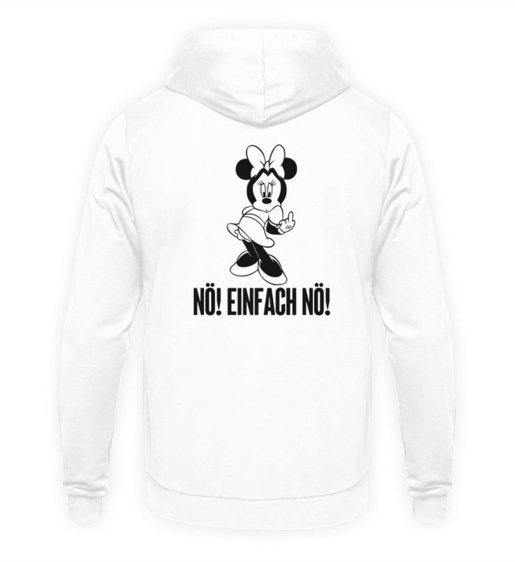 NÖ! MOUSE Rückendruck Unisex Hoodie