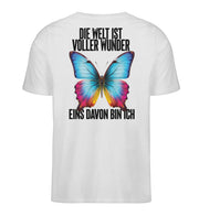 WUNDER SCHMETTERLING BUNT Rückendruck V-Auschnitt Shirt