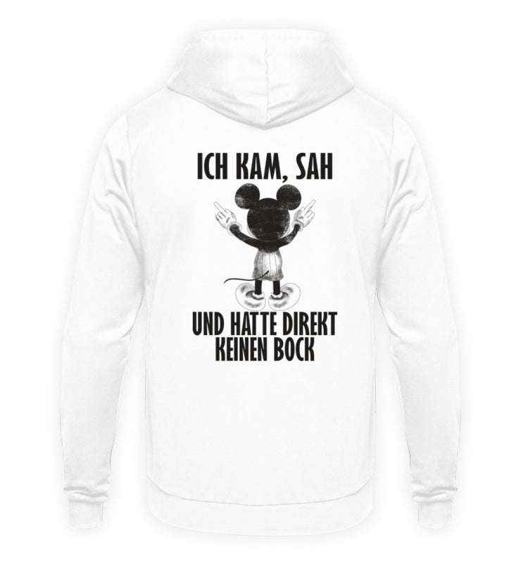 KEINEN BOCK MAUS Rückendruck Unisex Hoodie