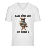 GANZ DÜNNES EIS Vorderdruck V-Ausschnitt Shirt