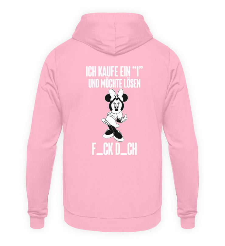 ICH KAUFE EIN "I" MOUSE Rückendruck Unisex Hoodie