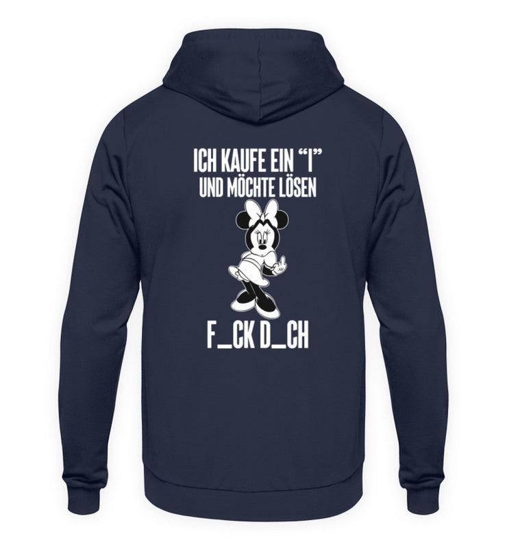 ICH KAUFE EIN "I" MOUSE Rückendruck Unisex Hoodie