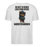 ERFAHRUNGEN TEDDY Rückendruck V-Ausschnitt Shirt