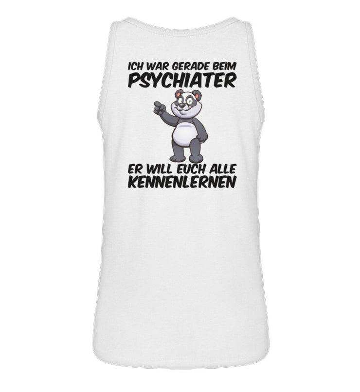 PSYCHIATER PANDA Rückendruck Tanktop