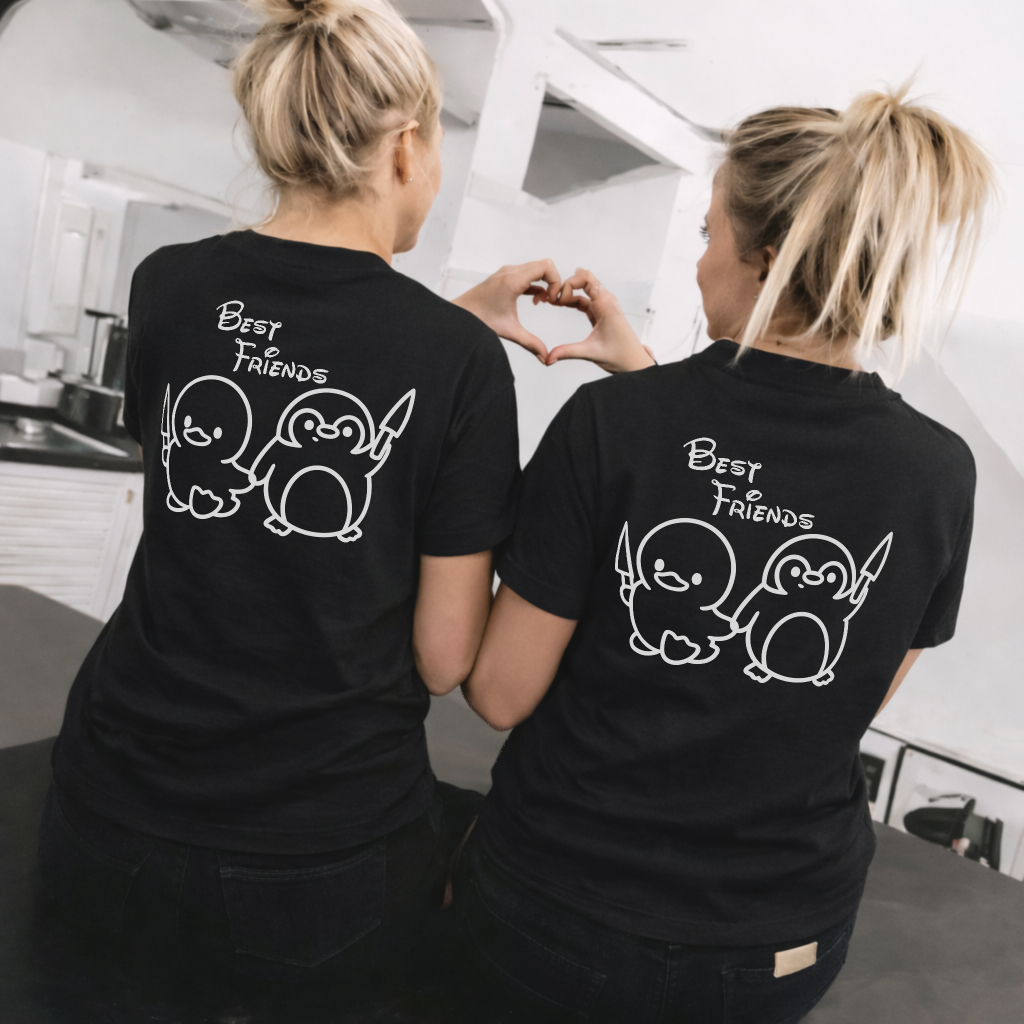 Best Friends Ente & Pinguin Shirt Rückendruck x Beste Freunde Bundle
