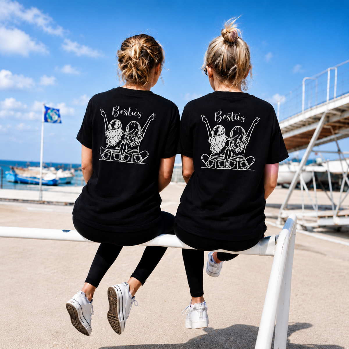 Bestie Girls Shirt Rückendruck x Beste Freunde Bundle
