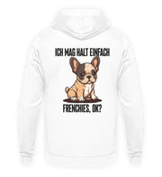 NÖ! EINFACH NÖ! FRENCHIE Rückendruck Unisex Hoodie