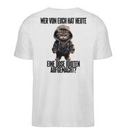 DOSE KATZE Rückendruck V-Ausschnitt Shirt