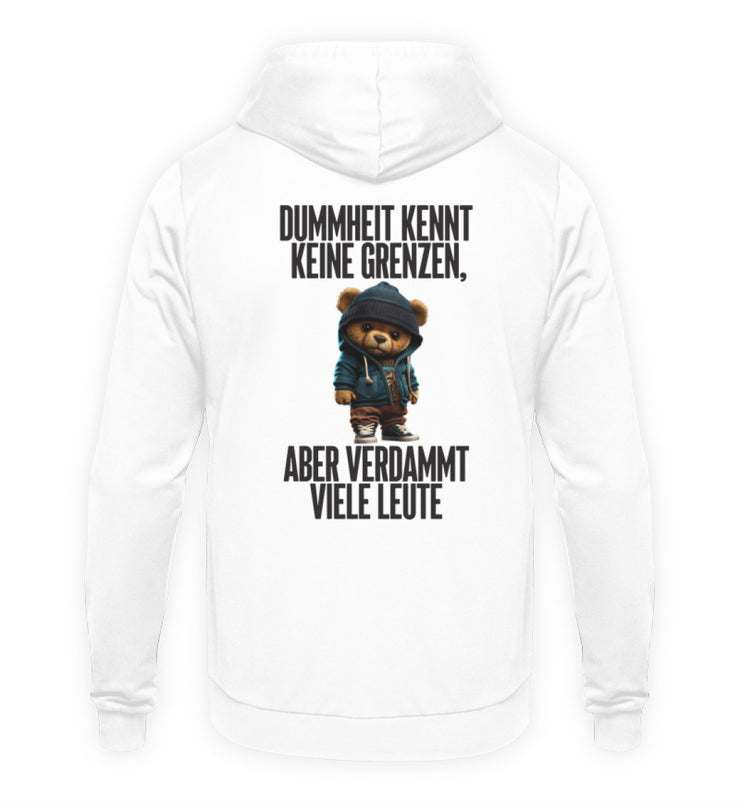 GRENZEN TEDDY Rückendruck Hoodie